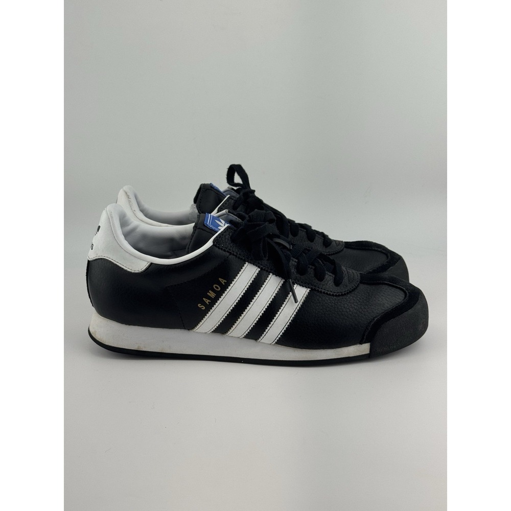 Adidas Samoa Core Black White Mens Athletic Sneaker Size 10